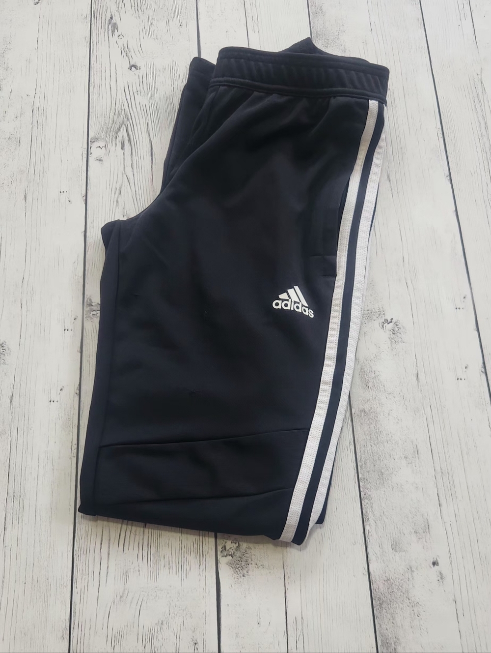 Adidas Womens 4/6 Aeroready Skinny Track Pants Black And White